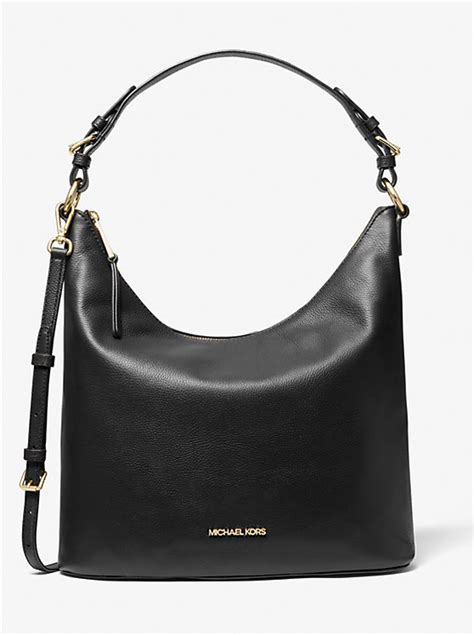 michael michael kors lupita large leather shoulder bag|MICHAEL Michael Kors Lupita Large Leather Hobo .